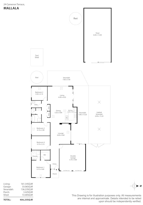 24 Cameron Terrace, Mallala, SA, 5502 - Floorplan 1