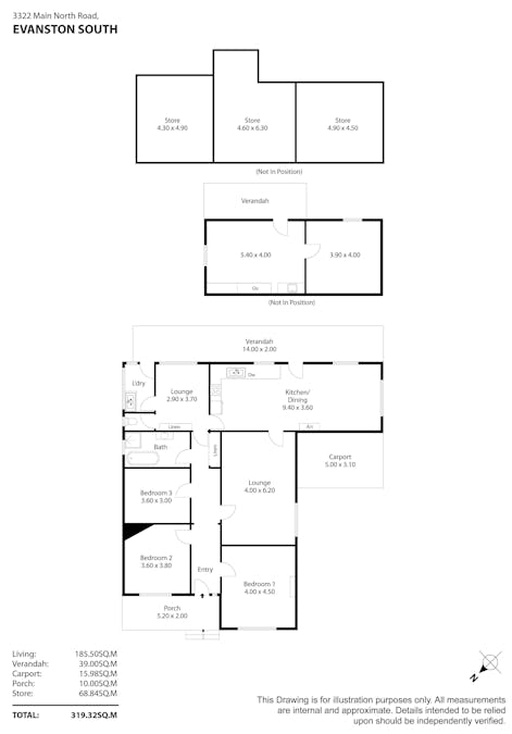 3322 Main North Road, Evanston South, SA, 5116 - Floorplan 1