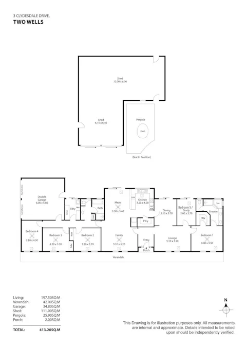 3 Clydesdale Drive, Two Wells, SA, 5501 - Floorplan 1