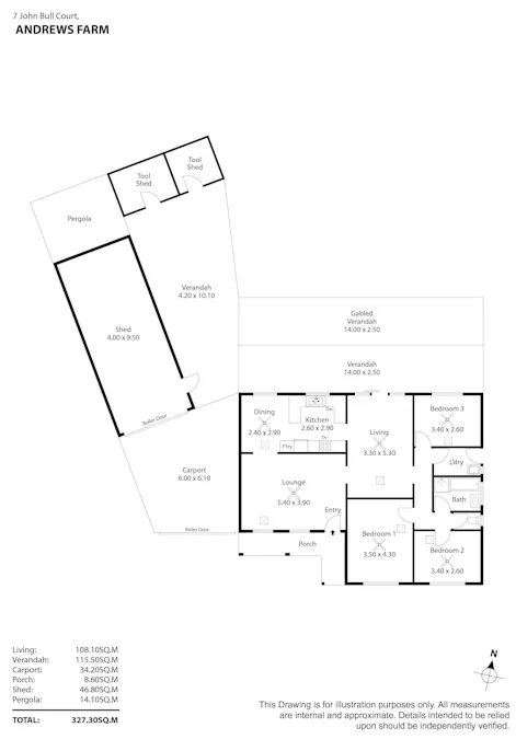 7 John Bull Court, Andrews Farm, SA, 5114 - Floorplan 1