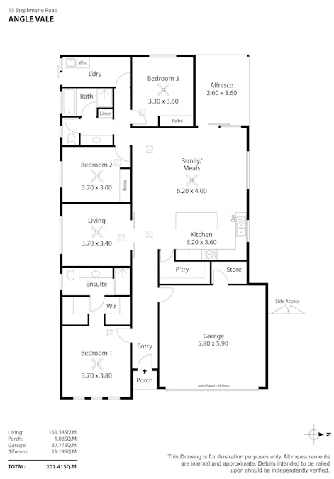 13 Stephmarie Road, Angle Vale, SA, 5117 - Floorplan 1
