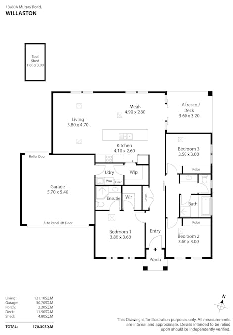13/80A Murray Road, Willaston, SA, 5118 - Floorplan 1