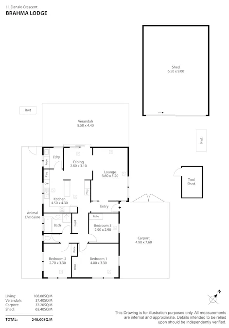11 Dansie Crescent, Brahma Lodge, SA, 5109 - Floorplan 1