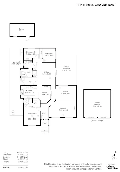 11 Pile Street, Gawler East, SA, 5118 - Floorplan 1