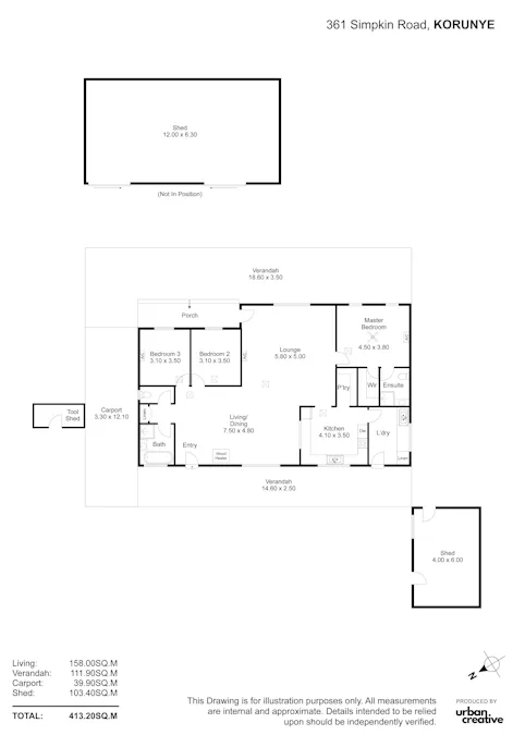361 Simpkin Road, Korunye, SA, 5502 - Floorplan 1
