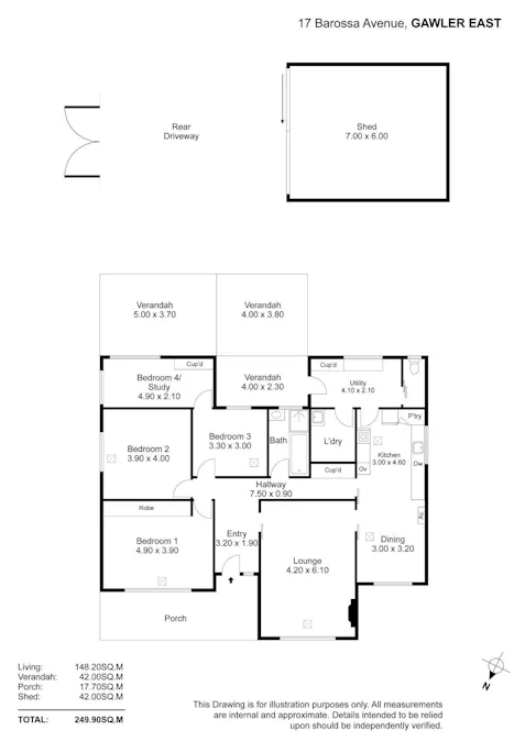 17 Barossa Avenue, Gawler East, SA, 5118 - Floorplan 1