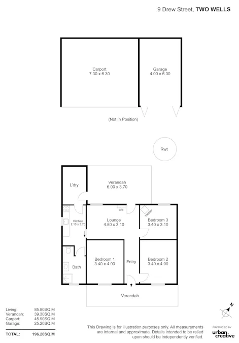 9 Drew Street, Two Wells, SA, 5501 - Floorplan 1