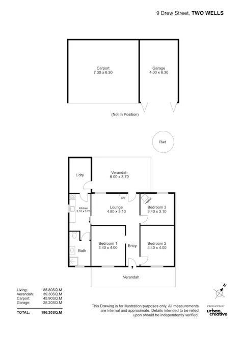 9 Drew Street, Two Wells, SA, 5501 - Floorplan 1