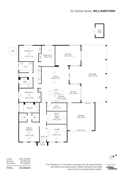25 Carlisle Street, Williamstown, SA, 5351 - Floorplan 1