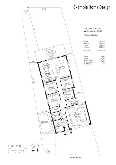 Lot 105 Church Street, Williamstown, SA, 5351 - Floorplan 1
