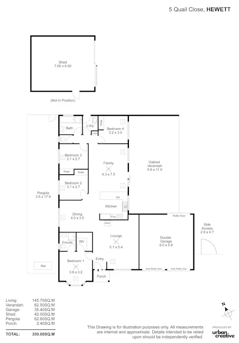 5 Quail Close, Hewett, SA, 5118 - Floorplan 1