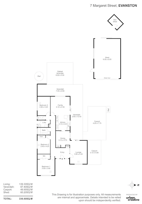 7 Margaret Street, Evanston, SA, 5116 - Floorplan 1