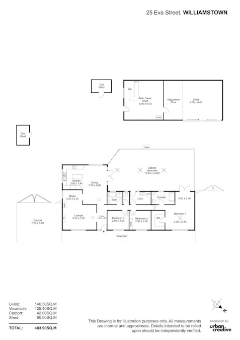 25 Eva Street, Williamstown, SA, 5351 - Floorplan 1