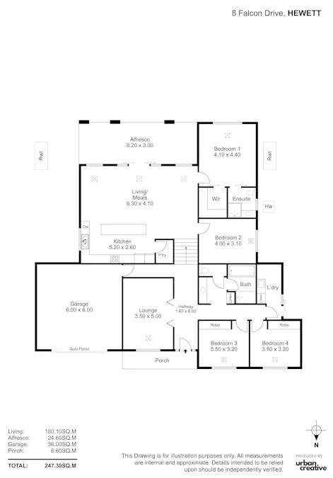 8 Falcon Drive, Hewett, SA, 5118 - Floorplan 1