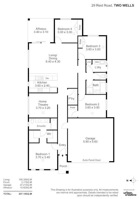 29 Reid Road, Two Wells, SA, 5501 - Floorplan 1