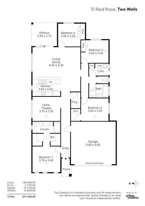 31 Reid Road, Two Wells, SA, 5501 - Floorplan 1
