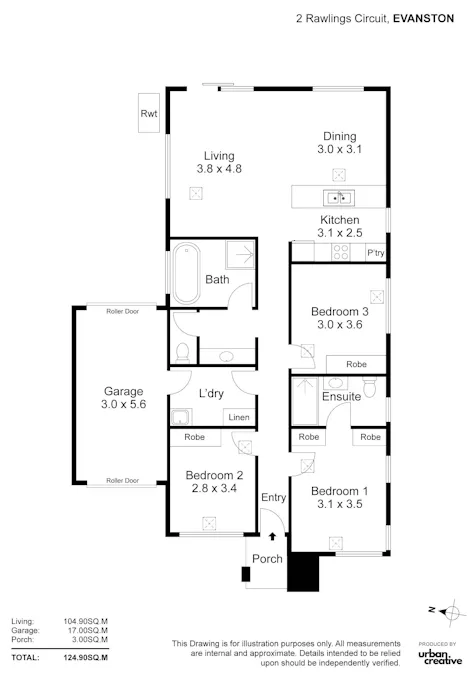 2 Rawlings Circuit, Evanston, SA, 5116 - Floorplan 1