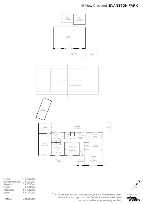 10 View Crescent, Evanston Park, SA, 5116 - Floorplan 1