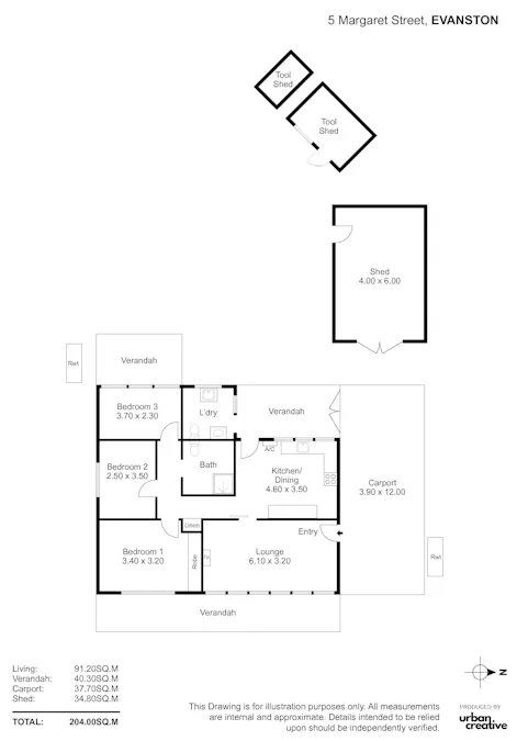 5 Margaret Street, Evanston, SA, 5116 - Floorplan 1