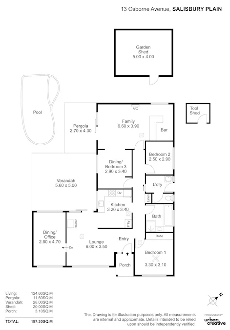 13 Osborne Avenue, Salisbury Plain, SA, 5109 - Floorplan 1