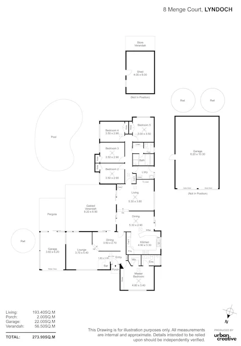 8 Menge Court, Lyndoch, SA, 5351 - Floorplan 1
