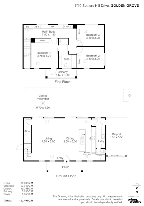 7/10 Settlers Hill Drive, Golden Grove, SA, 5125 - Floorplan 1