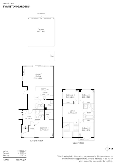 18 Croft Lane, Evanston Gardens, SA, 5116 - Floorplan 1