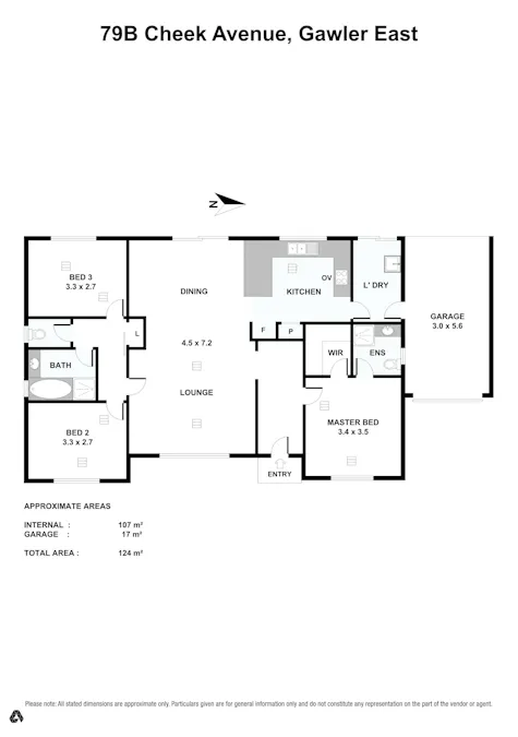 79B Cheek Avenue, Gawler East, SA, 5118 - Floorplan 1
