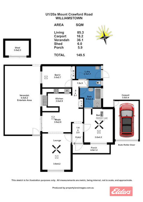 1 20a Mount Crawford Road, Williamstown, SA, 5351 - Floorplan 1