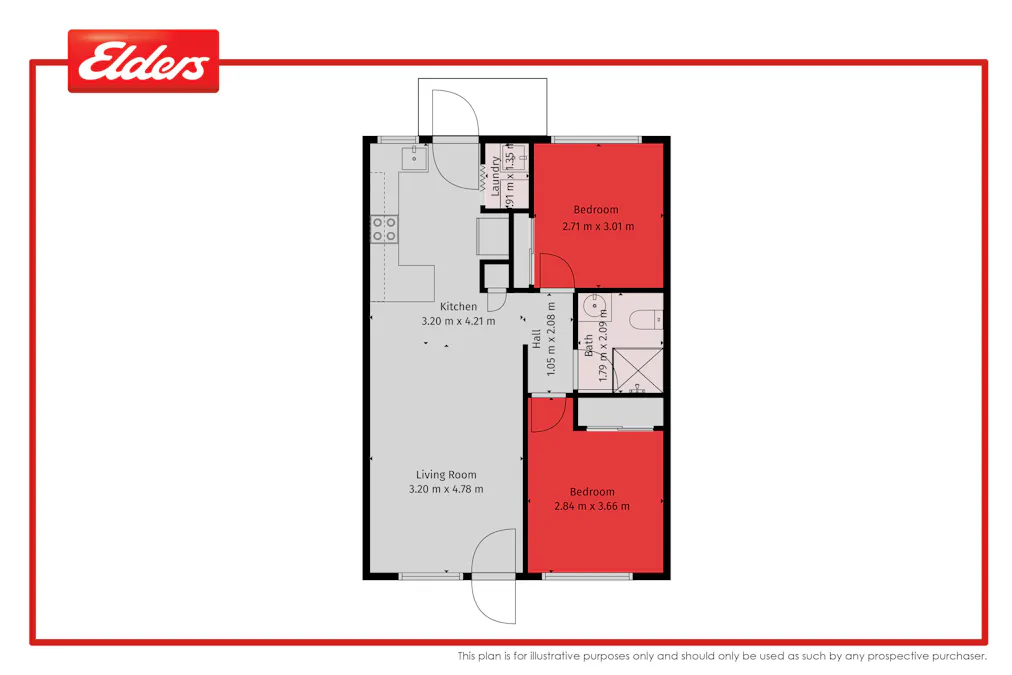 2/102A Albert Street, Taree, NSW, 2430 - Floorplan 1
