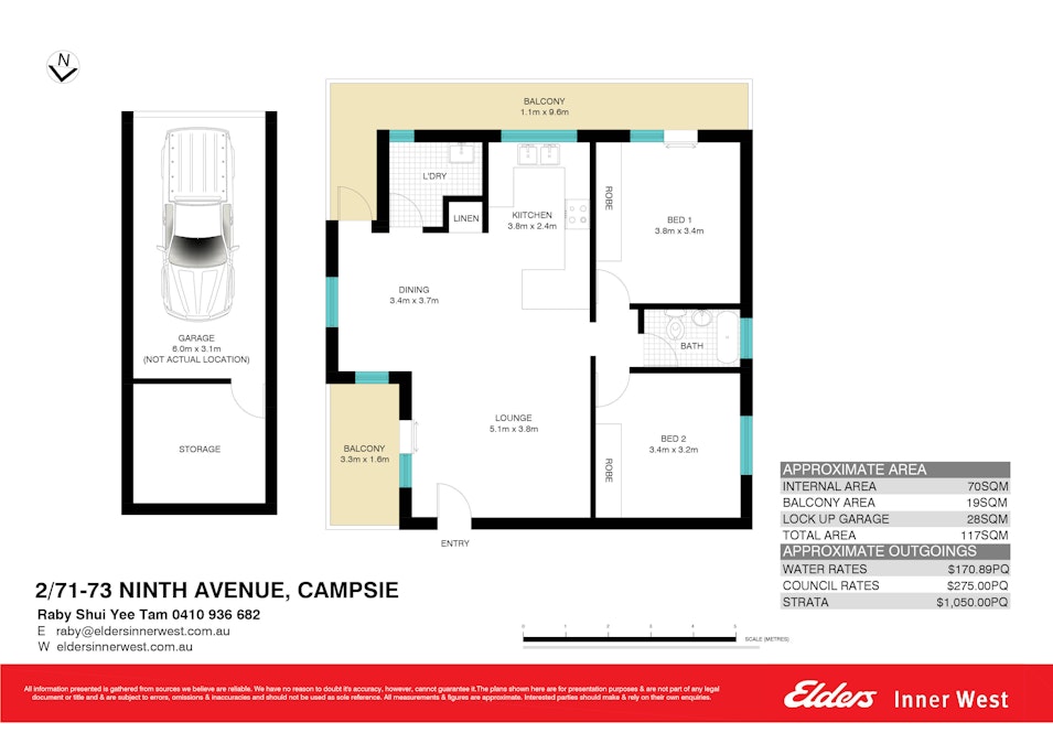 2/71-73 Ninth Avenue, Campsie, NSW, 2194 - Floorplan 1