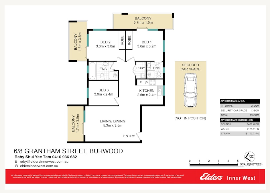 6/8 Grantham Street, Burwood, NSW, 2134 - Floorplan 1