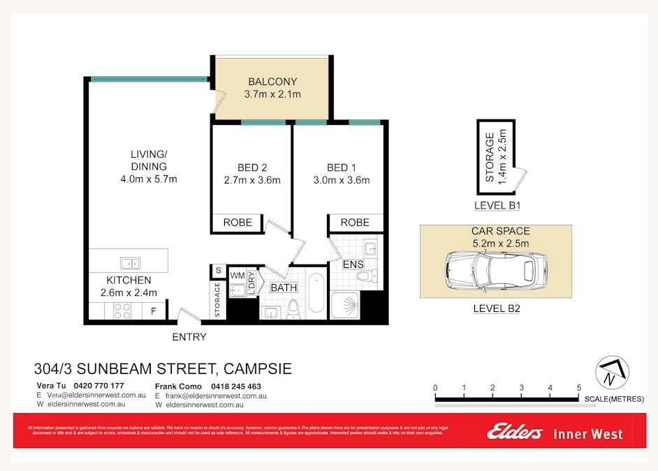 304/3 Sunbeam Street, Campsie, NSW, 2194 - Floorplan 1