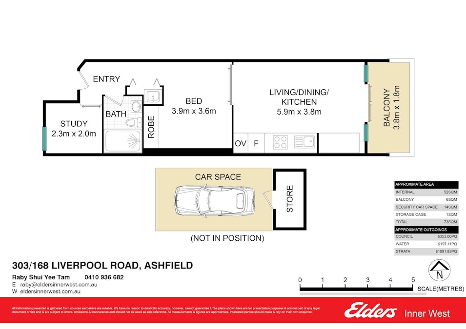 303/168 Liverpool Road, Ashfield, NSW, 2131 - Floorplan 1