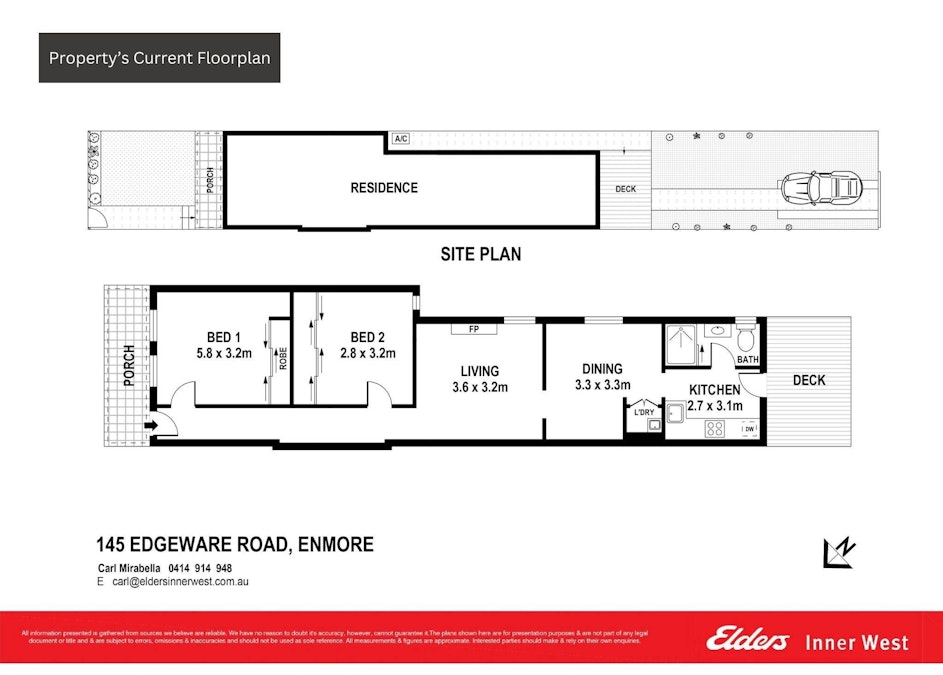 145 Edgeware Road, Enmore, NSW, 2042 - Floorplan 1