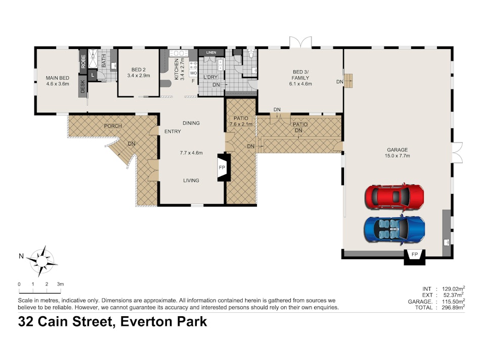 32 Cain Street, Everton Park, QLD, 4053 - Floorplan 1