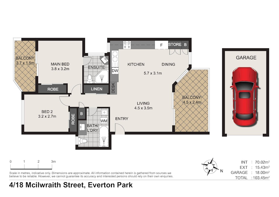 4/18 Mcilwraith Street, Everton Park, QLD, 4053 - Floorplan 1