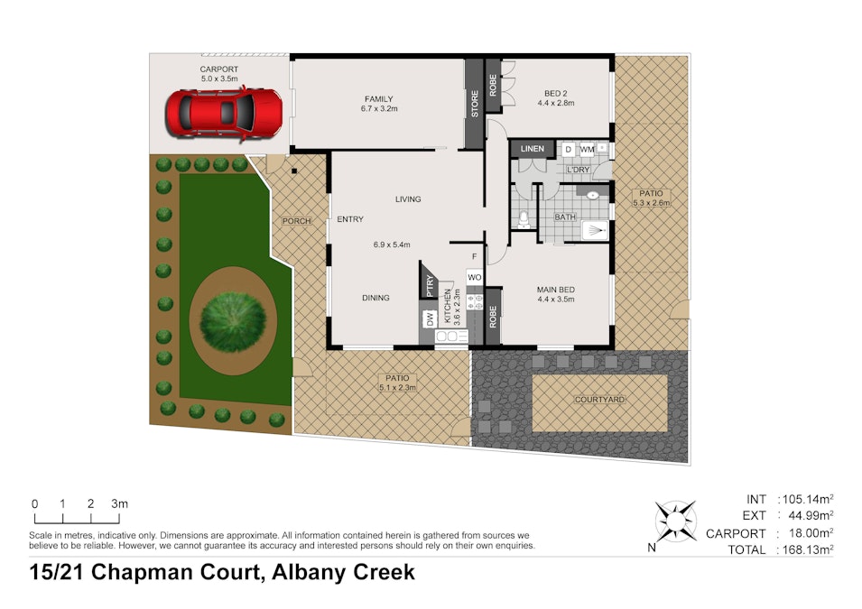 15/21 Chapman Court, Albany Creek, QLD, 4035 - Floorplan 1