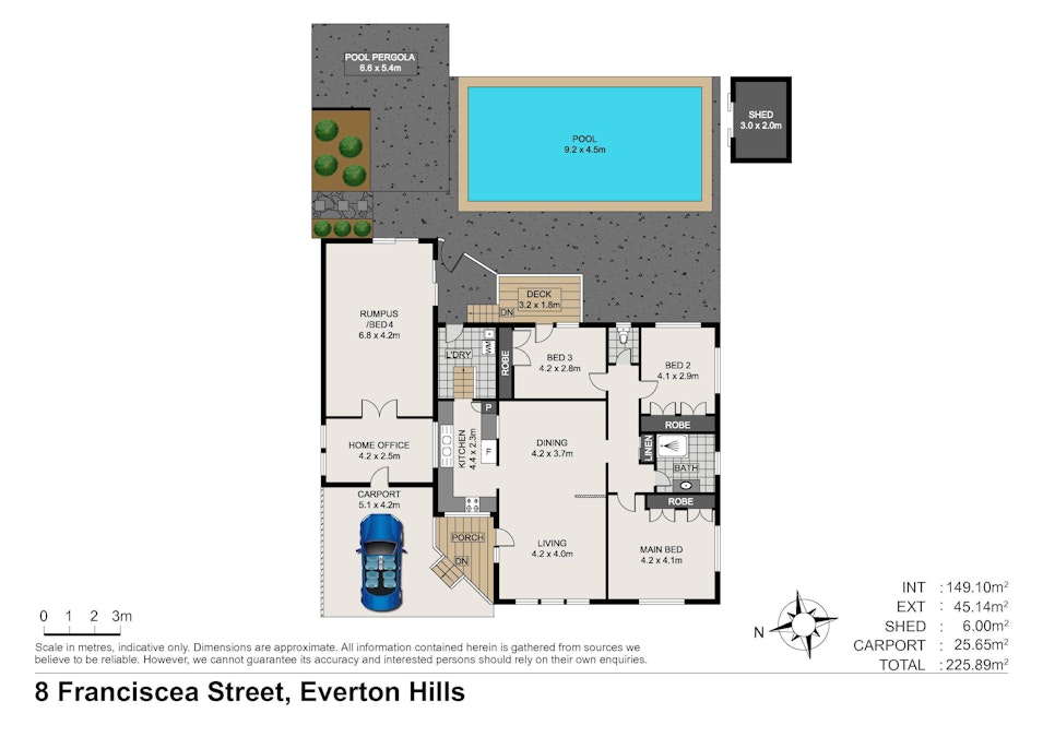 8 Franciscea Street, Everton Hills, QLD, 4053 - Floorplan 1
