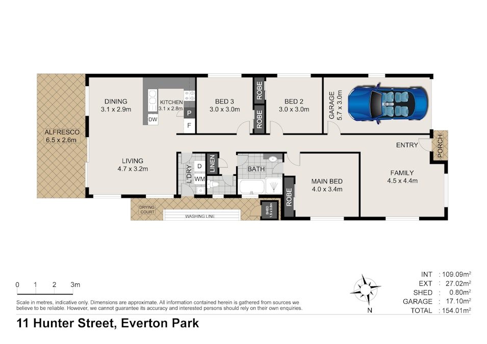 11 Hunter Street, Everton Park, QLD, 4053 - Floorplan 1