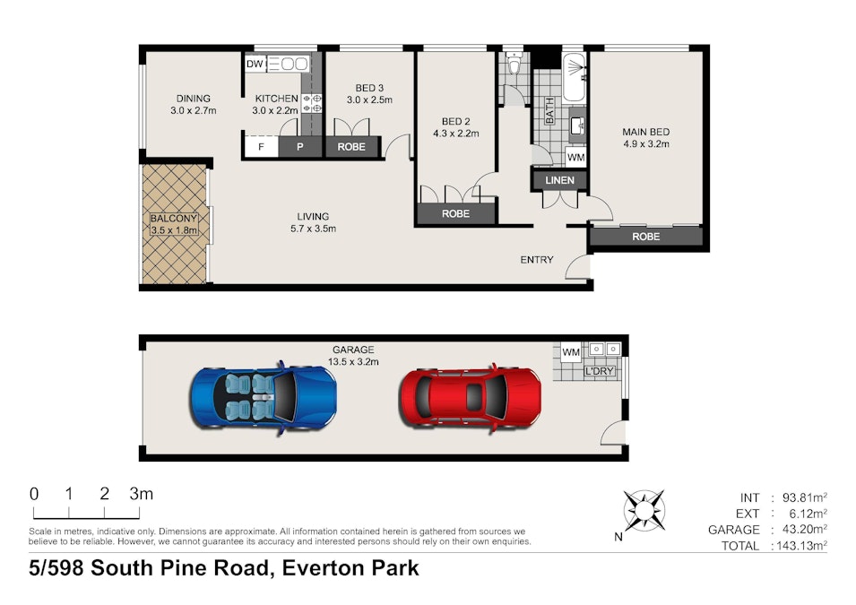 5/598 South Pine Road, Everton Park, QLD, 4053 - Floorplan 1