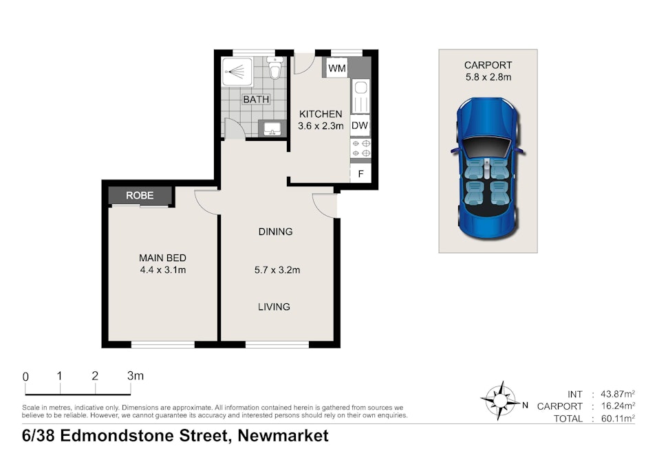 6/38 Edmondstone Street, Newmarket, QLD, 4051 - Floorplan 1