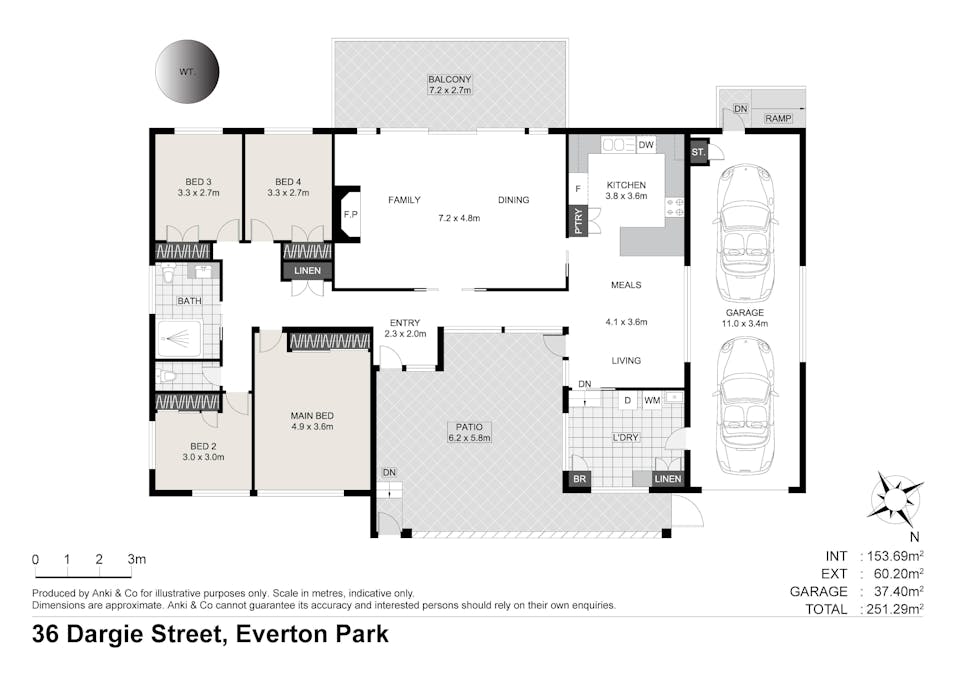 36 Dargie Street, Everton Park, QLD, 4053 - Floorplan 1