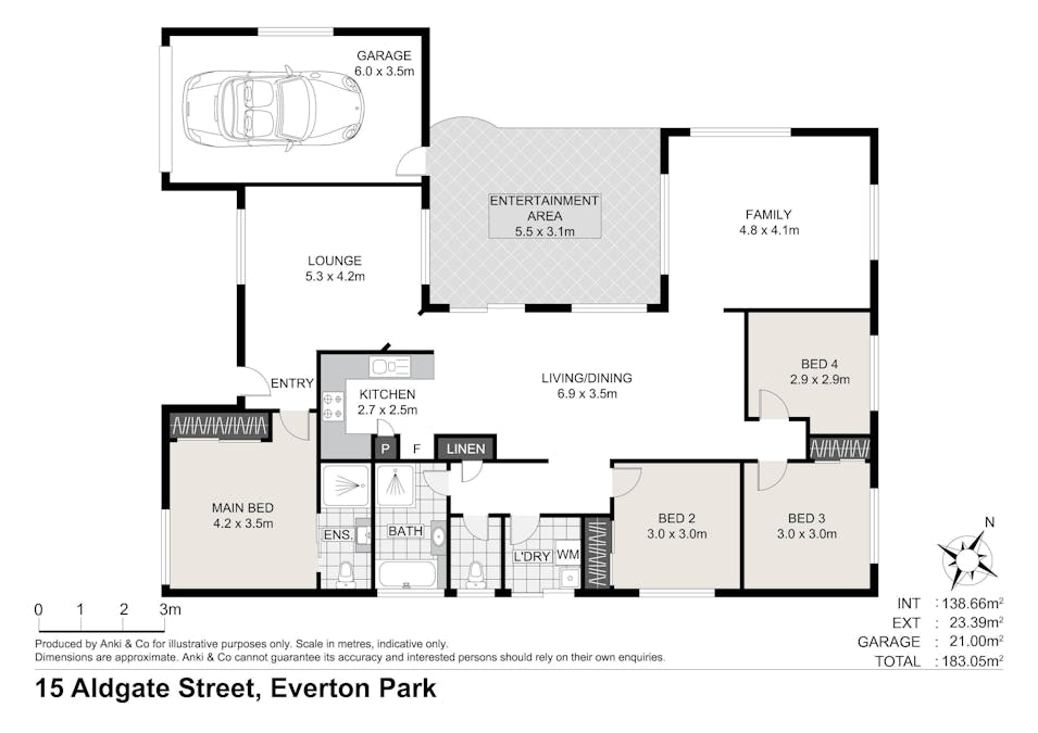 15 Aldgate Street, Everton Park, QLD, 4053 - Floorplan 2