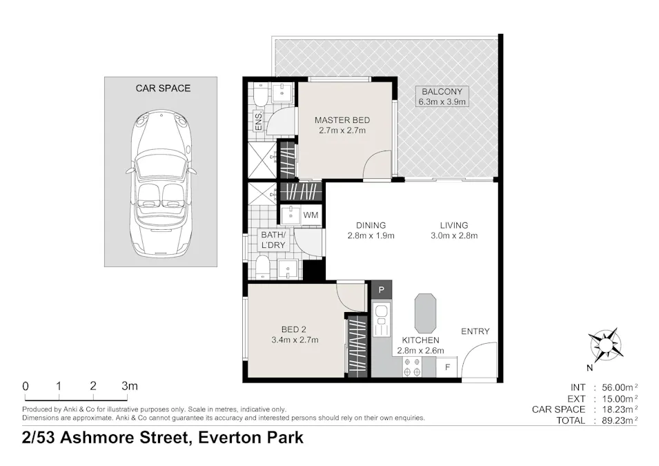 2/53 Ashmore Street, Everton Park, QLD, 4053 - Floorplan 1