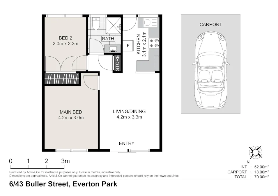6/43 Buller Street, Everton Park, QLD, 4053 - Floorplan 1