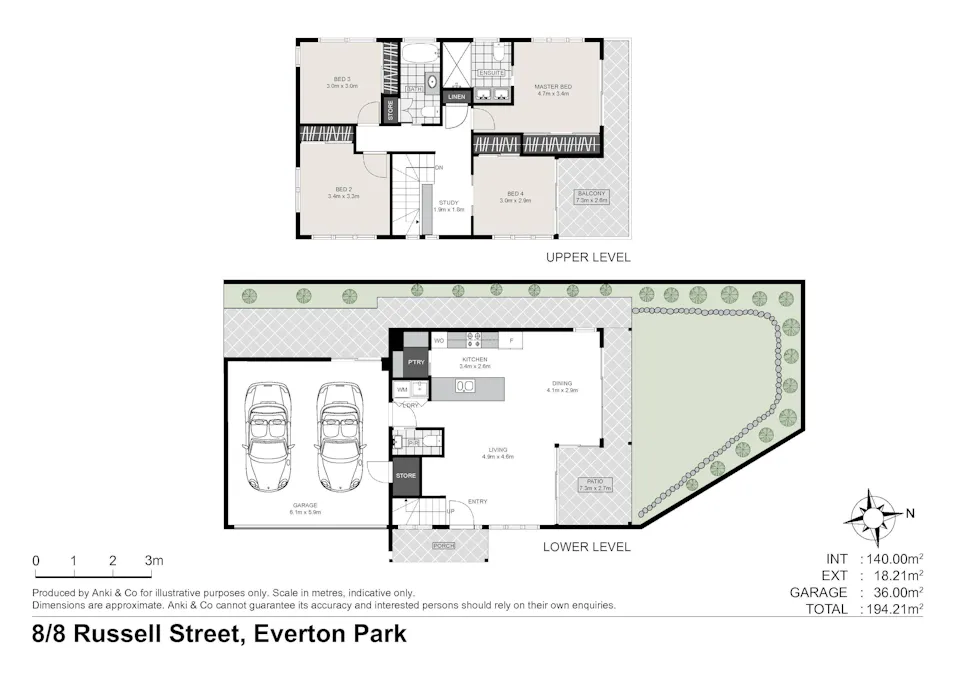 8/8 Russell Street, Everton Park, QLD, 4053 - Floorplan 1