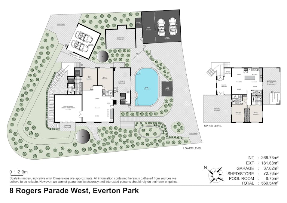 8 Rogers Parade West , Everton Park, QLD, 4053 - Floorplan 1