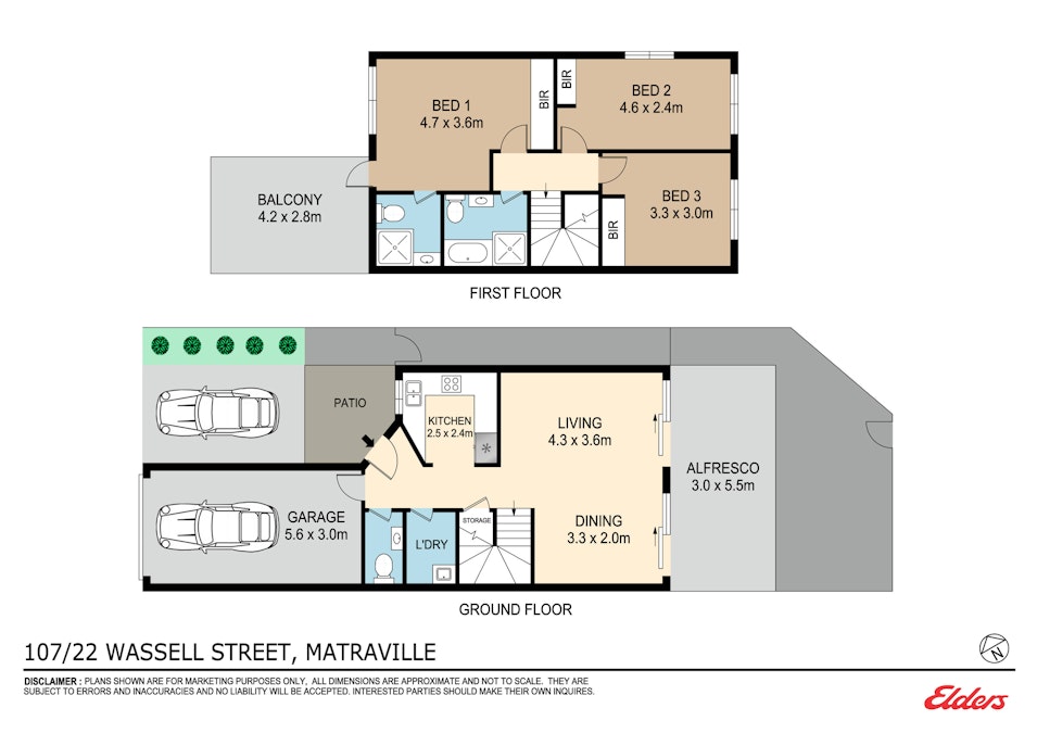 107/22-24 Wassell Street, Matraville, NSW, 2036 - Floorplan 1