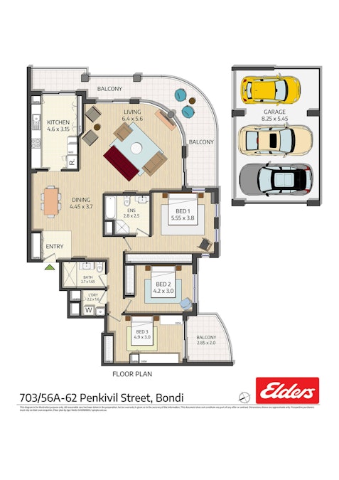 703/56A-62 Penkivil Street, Bondi, NSW, 2026 - Floorplan 1